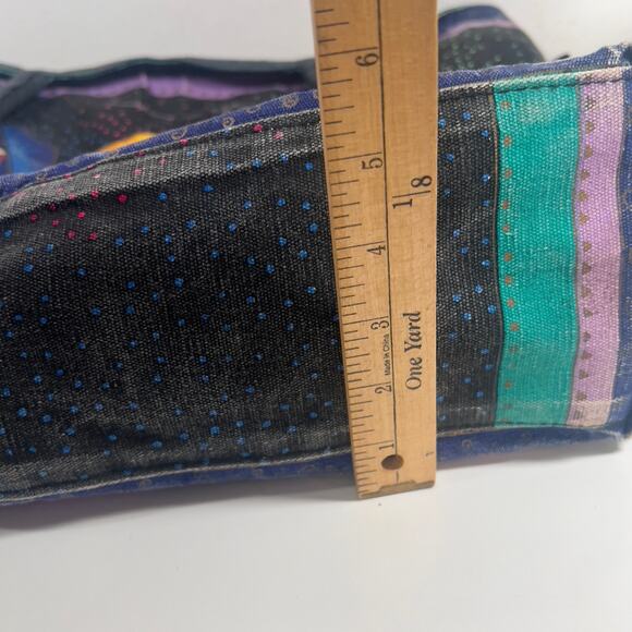 Laurel Burch Playful Dogs & Doggies Colorful Cotton Canvas Beach Bag 19 x 15 x 5 - Picture 12 of 16